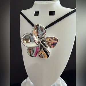 Huge Taxco Sterling Silver 925 Flower Pendant (only)